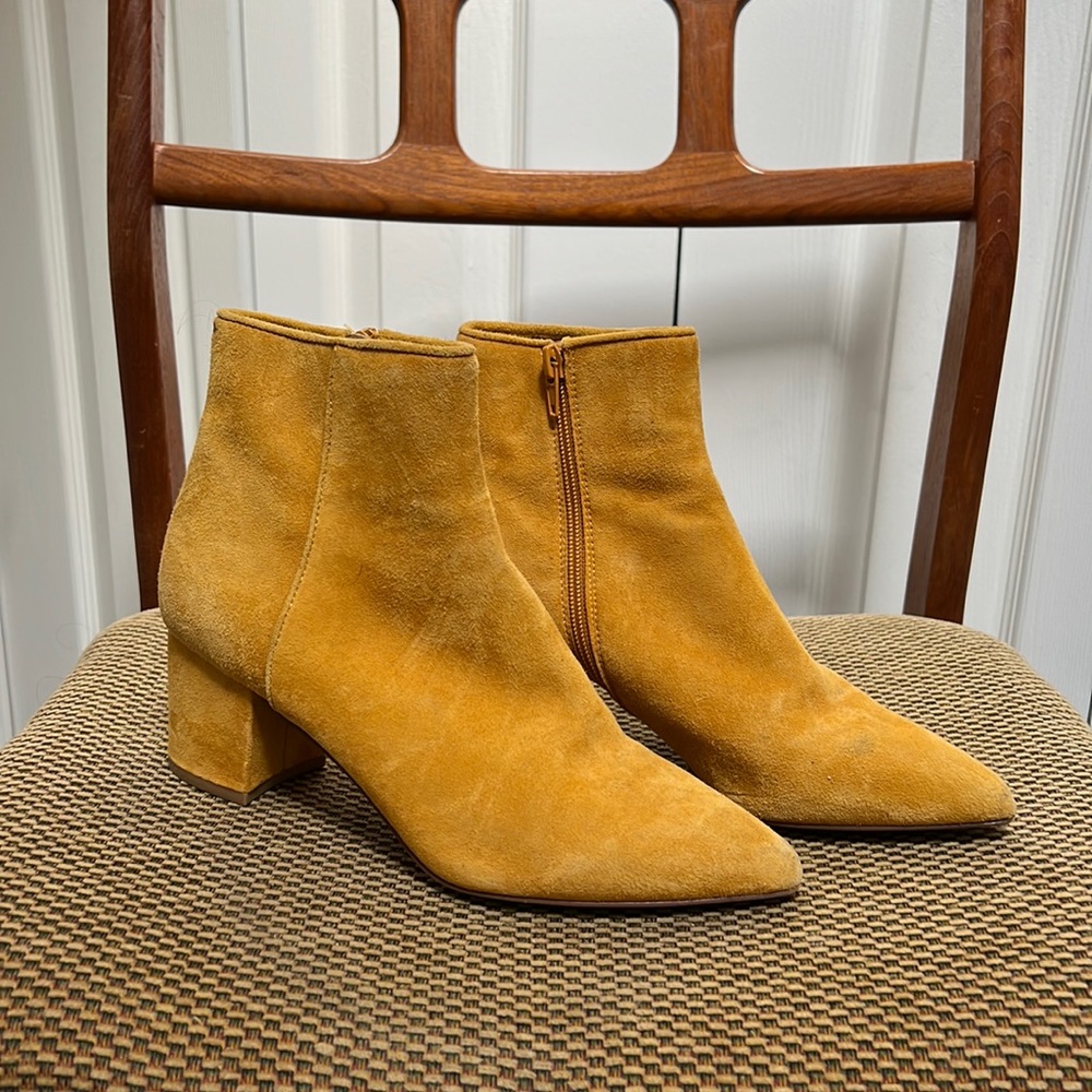 Steve Madden Mustard Velvet Boot